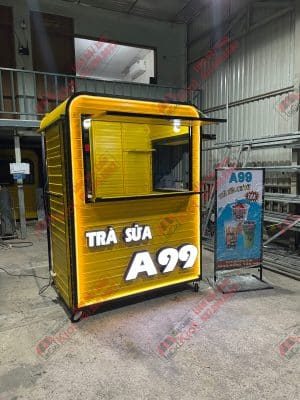quầy bán trà sữa lưu động mẫu 23