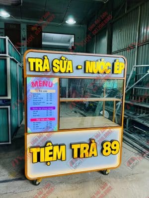 Xe bán trà sữa mẫu 06