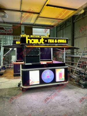 kiot bán trà sữa mang đi mẫu 26