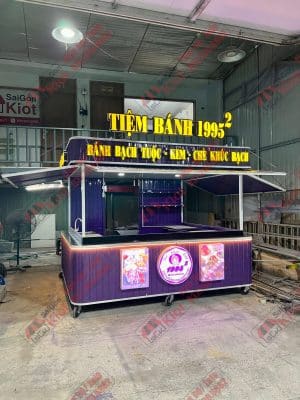 xe kiot bán trà sữa mẫu 27