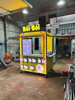 xe đẩy bán hàng lưu động mini đẹp - mẫu 34