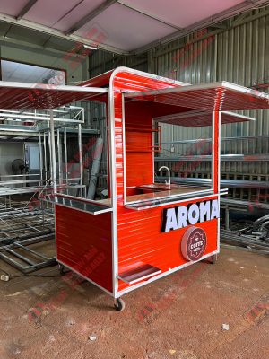 xe đẩy bán cà phê lưu động mini mẫu 35