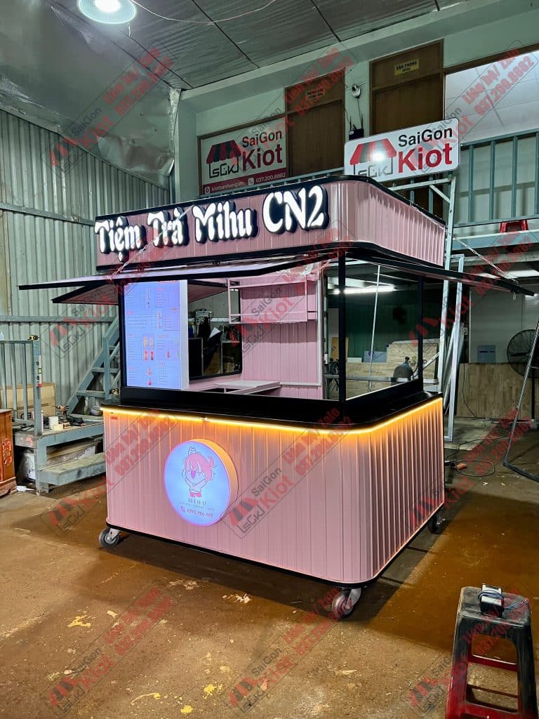 tủ bán trà sữa giá rẻ mẫu 33
