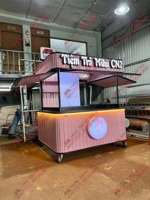 Kiot bán hàng trà sữa