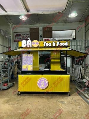 Tủ bán trà sữa giá rẻ mẫu 36