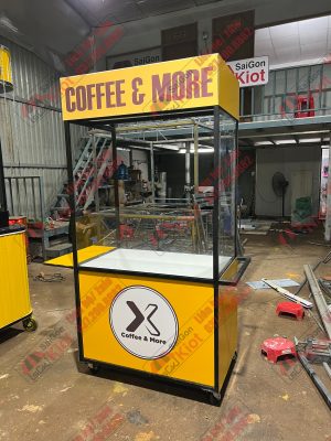 thiết kế kiot bán cafe luu động mẫu 12