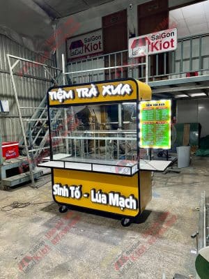 xe bán trà sữa mang đi