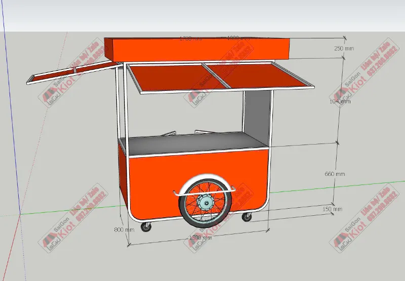 Top 50 Xe Đẩy Bán Hàng Rong Giá Rẻ, Mẫu Đẹp, Miễn Phí Thiết Kế 3d