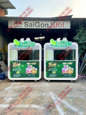 Xe Bán Đậu Xanh Đá Xay – Đậu Thần – Mẫu 01 (2 Xe)