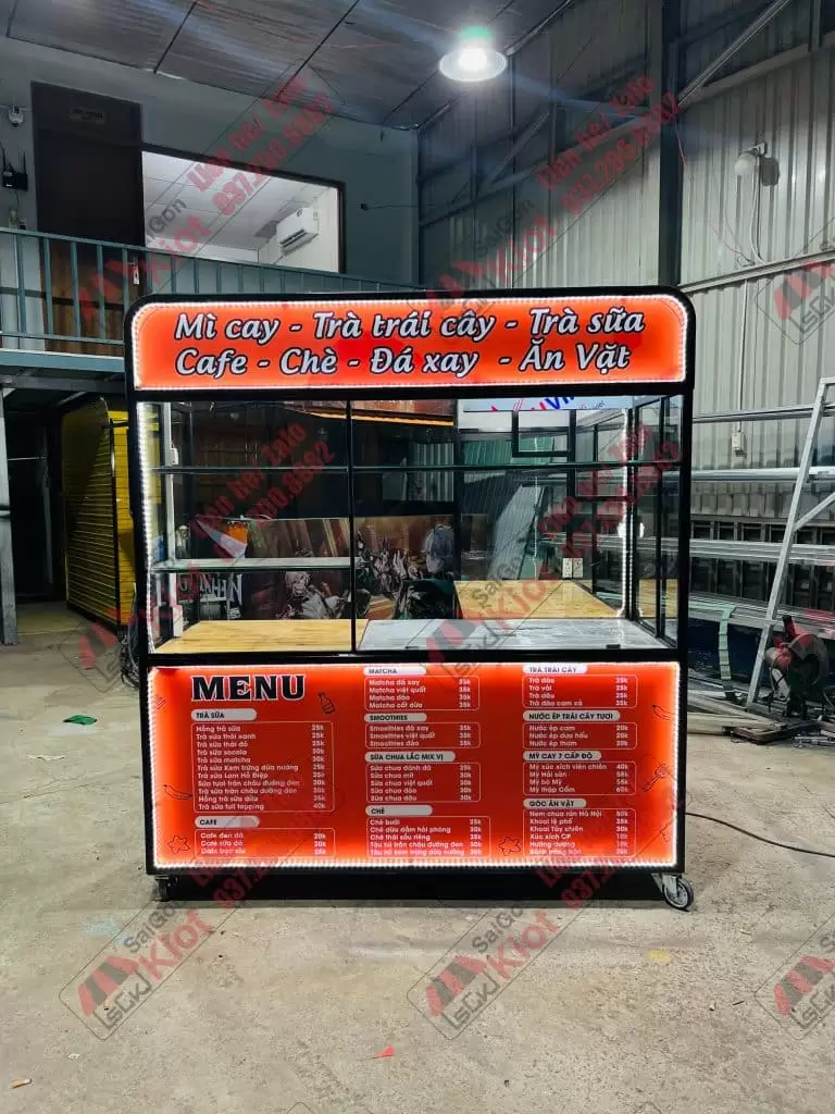 xe đẩy bán hàng giá rẻ mẫu 02