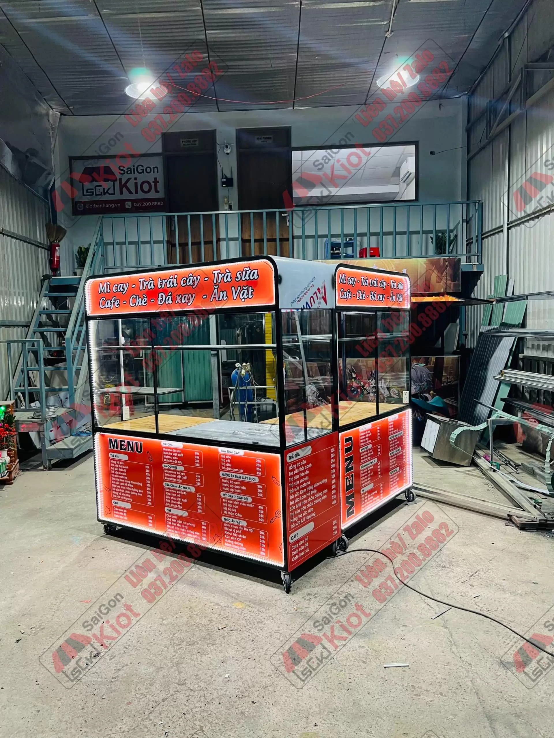 xe đẩy bán hàng lưu động mẫu 02