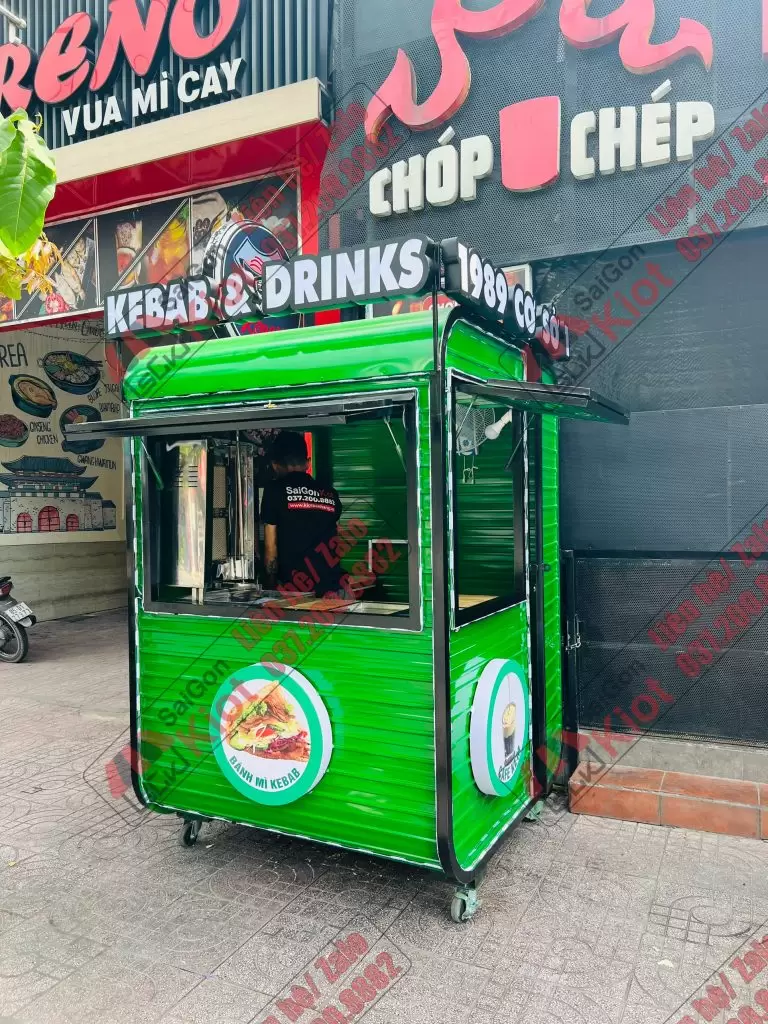 quầy bán hàng vỉa hè mẫu số 07
