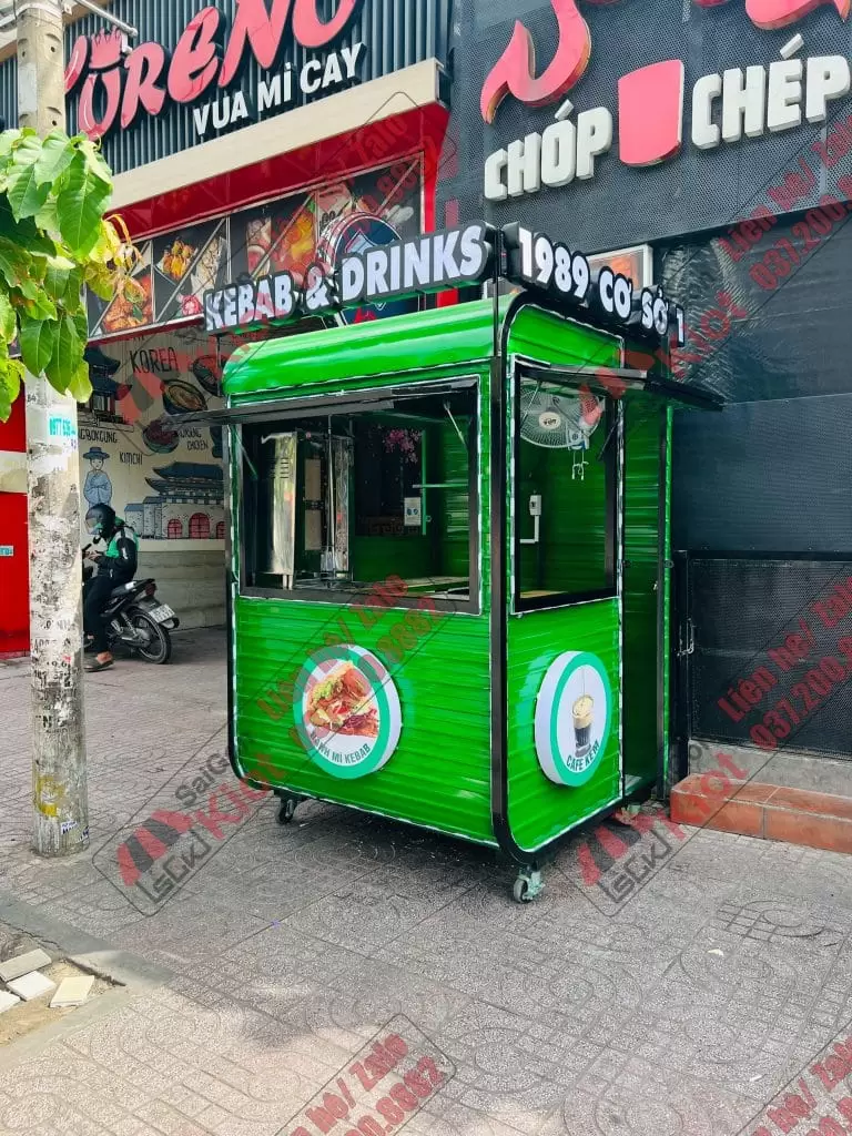quầy bán hàng vỉa hè mẫu 07