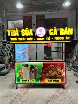 Tủ bán trà sữa mẫu 21