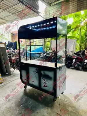 xe đẩy bán cà phê mang đi