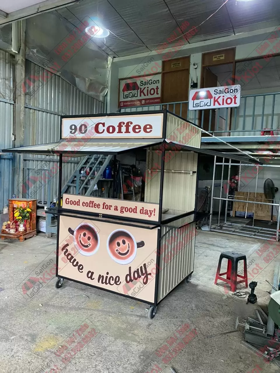 kiot bán cà phê mang đi