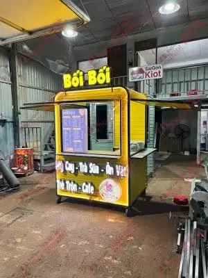 xe đẩy bán hàng lưu động mini đẹp - mẫu 34