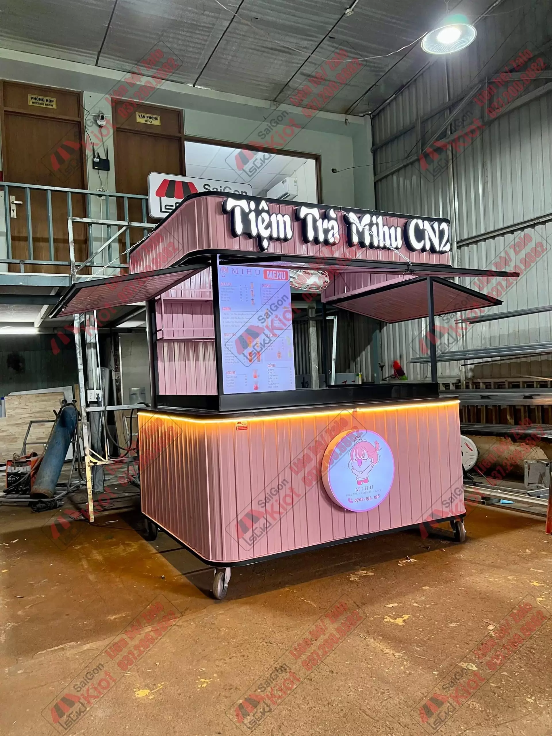 Kiot bán hàng trà sữa