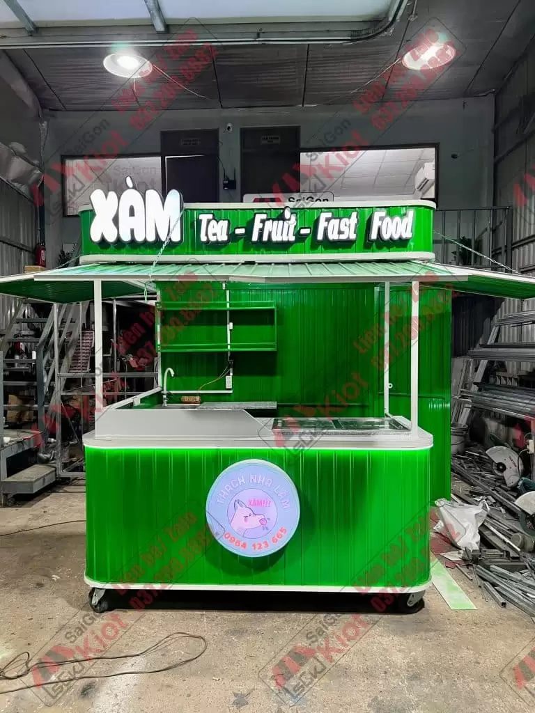 quầy bán trà sữa lưu động