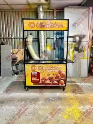 Xe Đẩy Bán Bánh Trứng – Mẫu 19