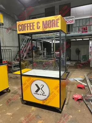 thiết kế kiot bán cafe luu động mẫu 12