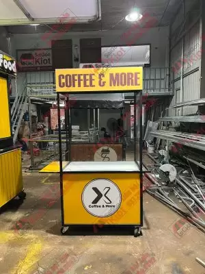 Xe Đẩy Bán Cafe – Mẫu 12