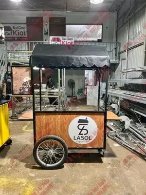Xe Đẩy Bán Cafe – Mẫu 13