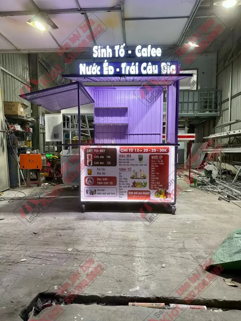 xe inox bán sinh tố