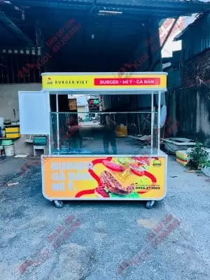 Xe Đẩy Bán Hamburger - Mẫu 39