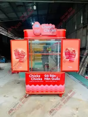 Xe Đẩy Bán Gà Rán - Mẫu 46