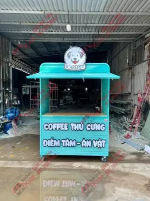 Xe Đẩy Bán Cafe - Mẫu 50