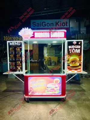 Xe Đẩy Bán Hamburger – Mẫu 72