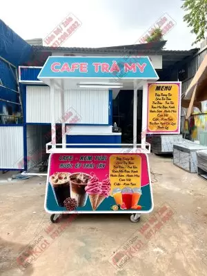 Xe Đẩy Bán Cafe – Mẫu 83