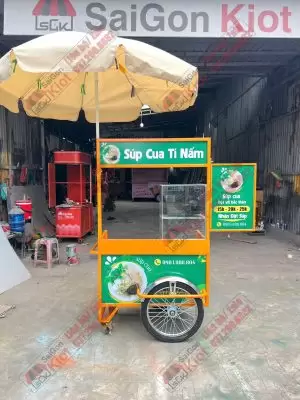 Xe Đẩy Bán Súp Cua – Mẫu 91