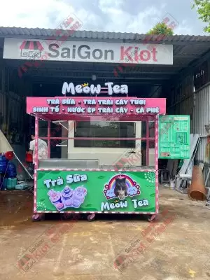 Xe Đẩy Bán Trà Sữa - Mẫu 98
