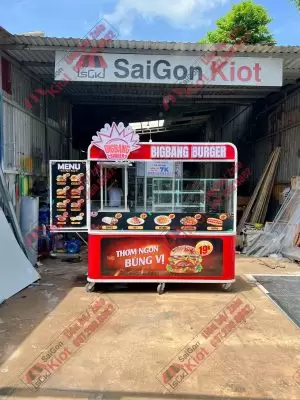 Xe Đẩy Bán Hamburger – Mẫu 102
