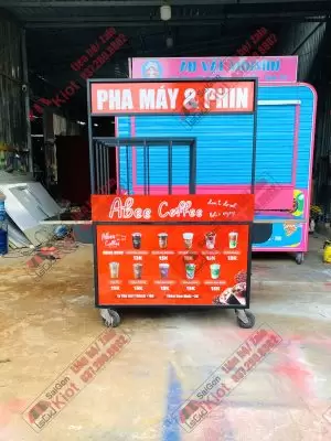 Xe Đẩy Bán Cafe – Mẫu 117