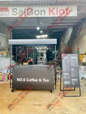 Xe Đẩy Bán Cafe – Mẫu 127