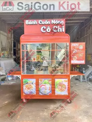 Xe Đẩy Bánh Cuốn Nóng – Mẫu 129