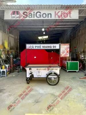 Xe Đẩy Bán Cafe – Mẫu 131